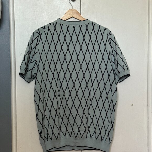 Tristan, Wool-Like Top/Shirt, Light Blue Pattern - Picture 2 of 4